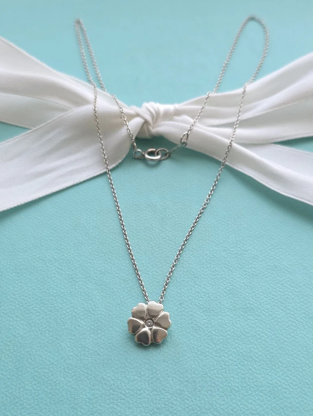 Retired Picasso's diamond crown of hearts pendant necklace